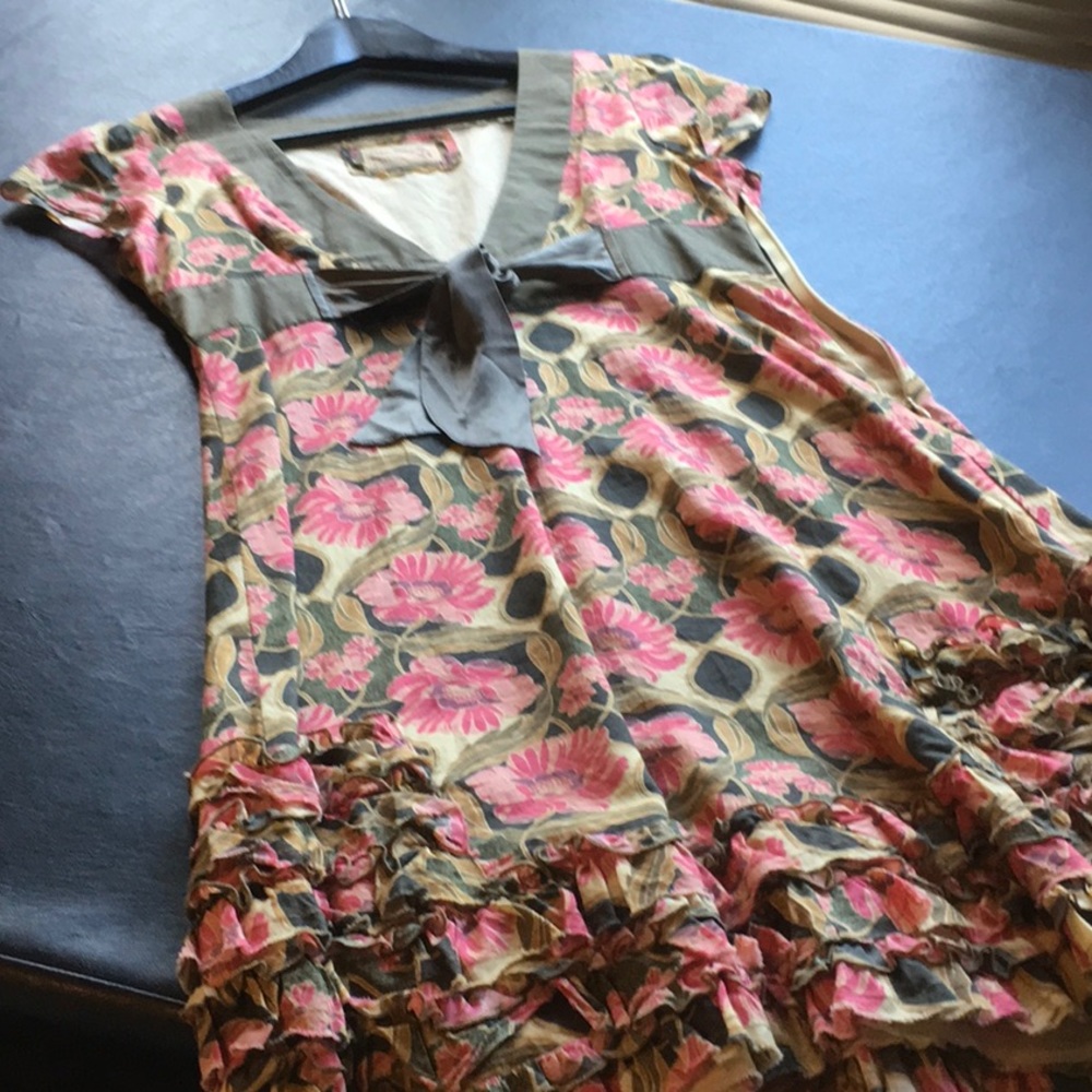 Beautiful 100% Cotton Floral Summer Dress